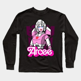 Cool Female Robot Alien Warrior Doll Feminist Logo Parody Long Sleeve T-Shirt